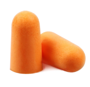 60 paires de bouchon d'oreille mousse orange