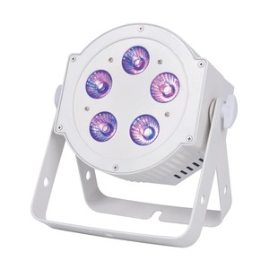 7PX HEX ADJ FLAT Blanc Par led 5x10W RGBWA-UV