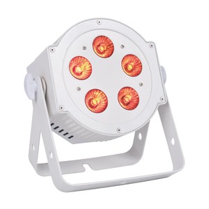 7PX HEX ADJ FLAT Blanc Par led 5x10W RGBWA-UV