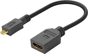 Adaptateur micro HDMI mâle vers HDMI 2.0 4K 60Hz femelle