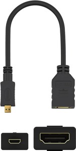 Adaptateur micro HDMI mâle vers HDMI 2.0 4K 60Hz femelle