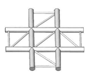 Angle 4 départs en croix de structure Horizontal échelle ASD AEX41