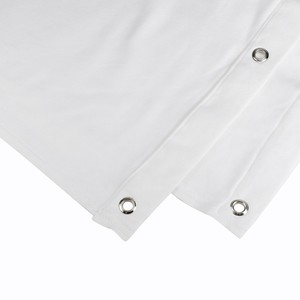 Molton Blanc 300g/m2 B1 avec oeillets 3m (largeur) x 4 m (hauteur) blanc
