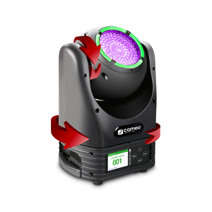 Cameo MOVO BEAM Z 100 - Projecteur asservi avec couronne de LED, rotation illimitée et zoom