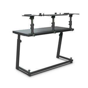 Gravity FDJT 01 Stand table pour studio ou DJ avec support pour enceintes et ordinateur portable