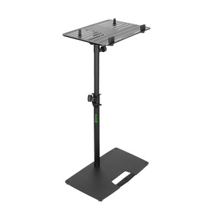 Gravity LTS T 02 B - Support universel pour ordinateur portable avec broches de maintien réglables et base en acier, noir