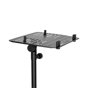 Gravity LTS T 02 B - Support universel pour ordinateur portable avec broches de maintien réglables et base en acier, noir