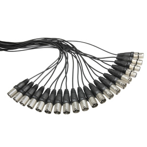 Adam Hall Cables K 20 C 15 - Câble Multipaire avec Boîtier de Scène 16/4 15 m
