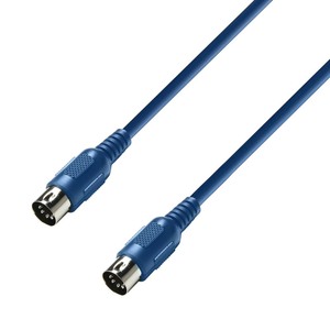 Adam Hall Cables K3 MIDI 0075 BLU - Câble MIDI 0,75 m bleu