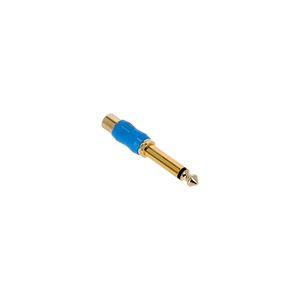 Adaptateur BLU LINE - RCA Femelle x Jack 6.35 mono TS pour entrée Ligne