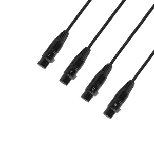 Adam Hall Cables 4 STAR CATBOX XF3 - Audio & DMX, Adaptateur AES/EBU RJ45  de Cat XLR 3-Pol femelle