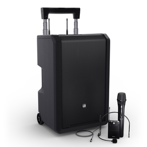 ANNY 10 HBH 2 B5 LD Systems - Enceinte autonome 10'' bluetouth avec 1 micro main et 1 serre-tête sans fil bande 5