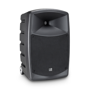 enceinte autonome LD Systems ROADBUDDY 10 HHD 2 B5 batterie, Bluetooth, Mixage avec 2 micros mains sans fil bande B5