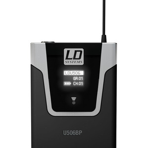 LD Systems U506 BPHH - Système de Micro sans Fil avec Émetteur Ceinture et Micro Serre-tête couleur beige
