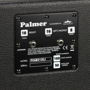 Palmer MI CAB 212 EJ - Baffle Guitare 2 x 12”  avec HP Eminence Eric Johnson Signature, 8/16 Ohms