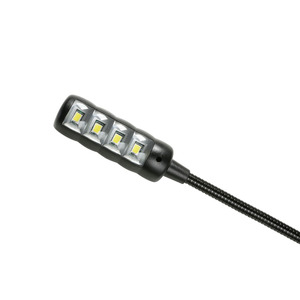 Adam Hall SLED 1 ULTRA XLR 4 A - Lampe col de cygne, connecteur coudé XLR 4 points , 4 LEDs COB