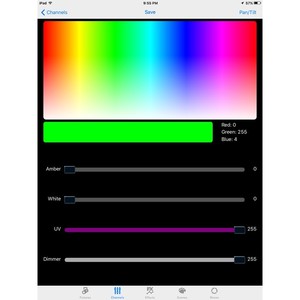 Boitier DMX Airstream Bridge ADJ contrôlable avec tablette iOS ou câble DMX