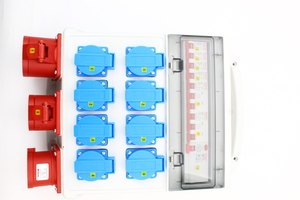 Alimentation Electrique mobile pour foire, salon, stand, marché, et spectacle 32A avec différentiel