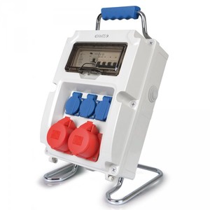 Coffret d'alimentation Avec Différentiel 2 sorties 16A tetra et 3 PC16 entrée sur presse étoupe
