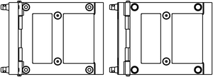 Angle variable de 0° à 180° pour structure Triangle et Carré 390