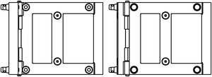 Angle variable de 0° à 180° pour structure Triangle et Carré 390