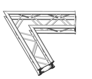 Structure alu ASD SC250 carrée angle 60° 2 départs ASC2521