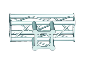 Structure alu ASD SC250 carrée angle 90° 3 départs ASC2533