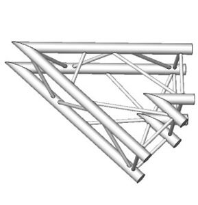 Angle 2D à 45 degres en structure aluminium ASD SC 300 Carrée ASC3020