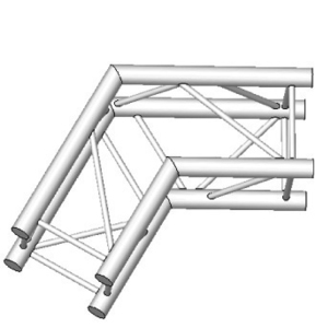 Angle 2D à 120 degres en structure aluminium ASD SC 300 Carrée ASC3024
