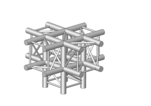 Angle 5D à 90 degres en structure aluminium ASD SC 300 Carrée ASC3051.