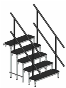 MAR100 ASD Marche 1m pour escalier de scène démontable