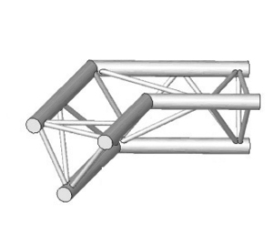 Angle 2D à 120 degres en structure aluminium ASD SX 290 Triangulaire ASX24