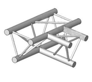 Structure ASX33 Angle 3 départs à plat 90° de 0,71 x 0,5 m