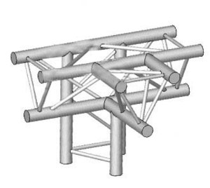 Angle 4D à 90 degres horizontal Pied en structure aluminium ASD SX 290 Triangulaire ASX42