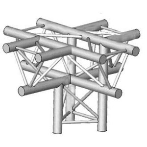 Angle 5D horizontal pied en structure aluminium ASD SX 290 Triangulaire ASX51.