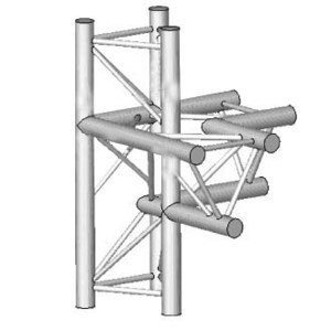 Angle 5D horizontal pied vertical en structure aluminium ASD SX 290 Triangulaire ASX52.