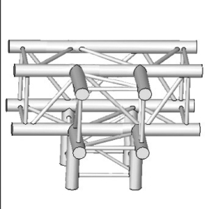 structure carrée ASD ASZ 42FC 4 départs 90° 290mm Forte charge