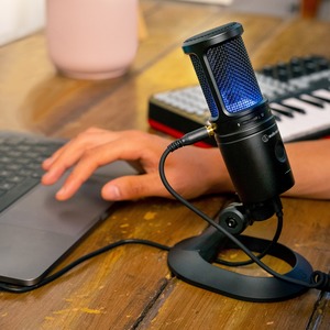 AT2020USB-XP Audio Technica - Micro podcast USB cardioïde avec DSP