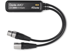 AVIO DANTE adaptateur 2 canaux in et 2 canaux out en AES