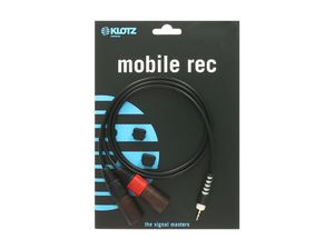 AY9-0100 Klotz Câble mini jack 3.5mm vers 2 xlr mâle 1m