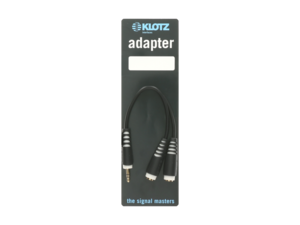 AYB-4 KLOTZ adaptateur jack 3.5 male TRS (stéreo) vers 2 jack 3.5 femelle stereo 20cm