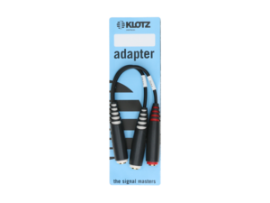 AYS-7 Klotz - adaptateur Jack Femelle 6.35 TRS vers 2 Jack 6.35 TS femelle Splitter pour batterie électronique