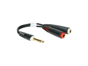 AYS-8 Klotz - Adaptateur Jack TRS 6.35 vers 2 Jack 6.35 TS mono Splitter batterie électronique