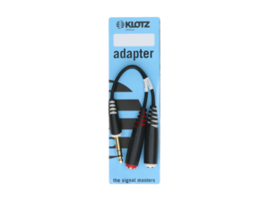 AYS-8 Klotz - Adaptateur Jack TRS 6.35 vers 2 Jack 6.35 TS mono Splitter batterie électronique