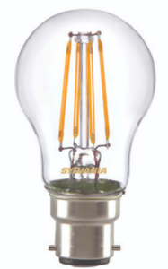 Ampoule sphérique led filament sylvania Toledo RT B22d 4,5W 420 lumens blanc chaud V2