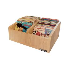 Vinyle BAC 45T BL Enova Hifi bac de rangement bois pour 120 45t vinyles