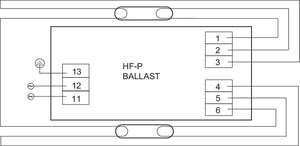 Ballast Philips HF-P 249 TL5 HO III 220-240V 50/60Hz IDC