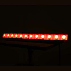 Barre led Power lighting 12X3W crystal gold 12 led W + 54 led SMD RGB