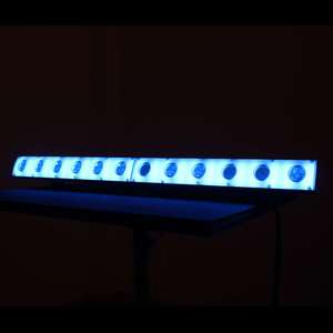 Barre led Power lighting 12X3W crystal gold 12 led W + 54 led SMD RGB