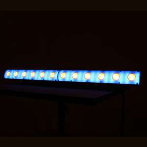 Barre led Power lighting 12X3W crystal gold 12 led W + 54 led SMD RGB